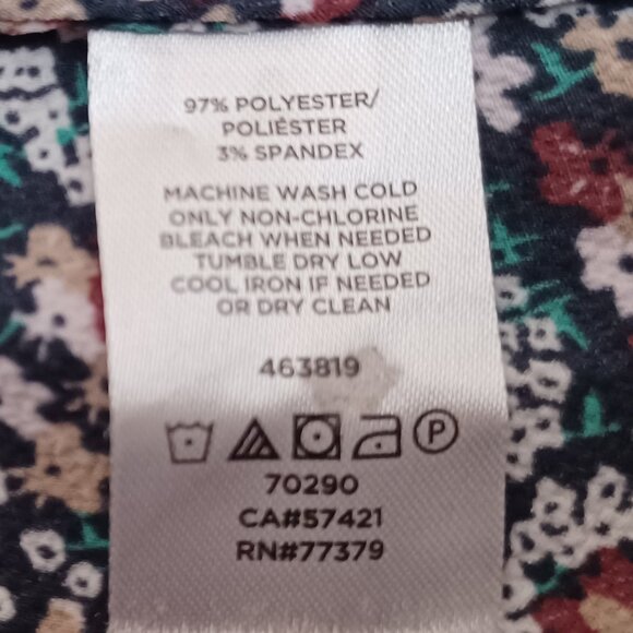 Women's Ann Taylor Lightweight Floral Print Long Sleeve Size Large - Picture 6 of 10